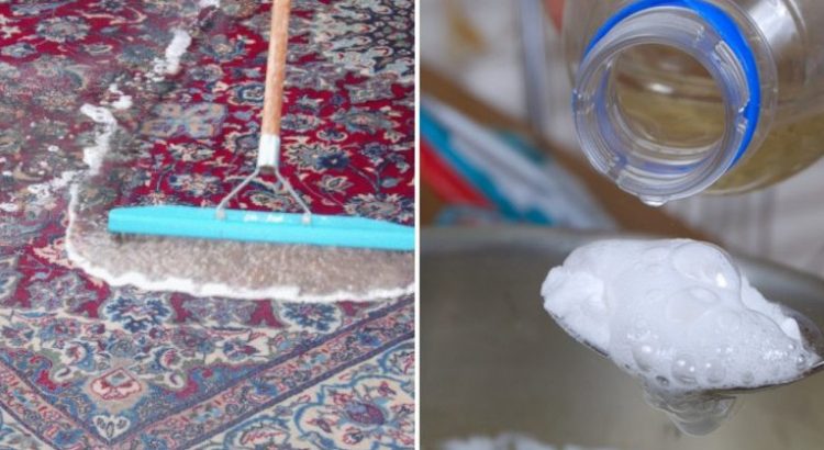 Lēts līdzeklis iztīra netīrumus no paklāja! Samaisi divas sastāvdaļas un paklājs izskatīsies kā no veikala