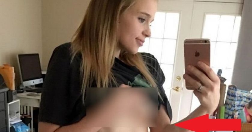 Esot sestajā grūtniecības mēnesī, meitene ielika profilā sava vēdera bildi. Interneta lietotāji tūlīt pat reaģēja
