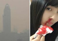 Bangkokas iedzīvotāji smoga dēļ klepo asinis. Tas izskatās pēc dabas katastrofas. Varas iestādes tikai plāta rokas