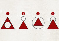 Tas, kā tu zīmē apli attiecībā pret trijstūri, daudz ko pasaka par tavu personību. Esi pārsteigts? Bet tu pamēģini iziet šo testu