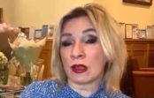 VIDEO. Kremļa preses sekretāre Marija Zaharova piedzērusies sniedz interviju televīzijas kanālam