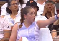 VIDEO. Latvijas talantīgā tenisiste Aļona Ostapenko pēc spēles neapmierināta ar tiesnesi