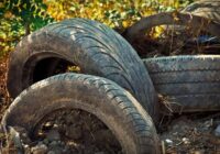 Dārza celiņi no vecām auto riepām
