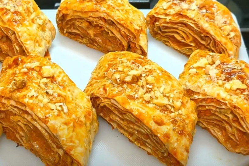 Lavašs un ķirbis: gards pāris ideālam desertam — rulete ar kraukšķīgu garoziņu un sulīgu pildījumu